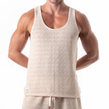 Leader Resort Knit Tank Top Cream