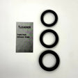 Leader Silicone Cock Rings 3 Pack Black
