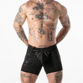 Locker Gear Full Access Military Fetish Short Black