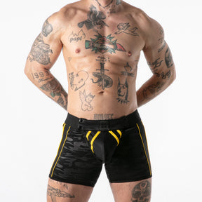 Locker Gear Full Access Military Fetish Short Yellow