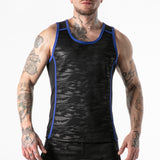 Locker Gear Full Access Military Tank Top Blue
