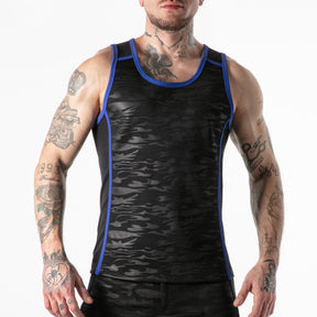Locker Gear Full Access Military Tank Top Blue