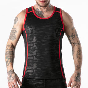 Locker Gear Full Access Military Tank Top Red