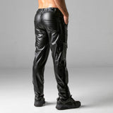 Locker Gear Leatherette Cargo Pants Black