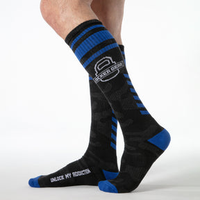 Locker Gear Military Knee High Socks Blue