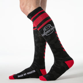 Locker Gear Military Knee High Socks Red