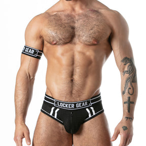 Locker Gear Sport Mesh Jock Brief Black