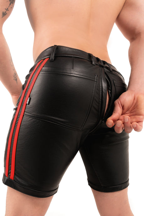 ROK Eco Long Zipper Short Black Red