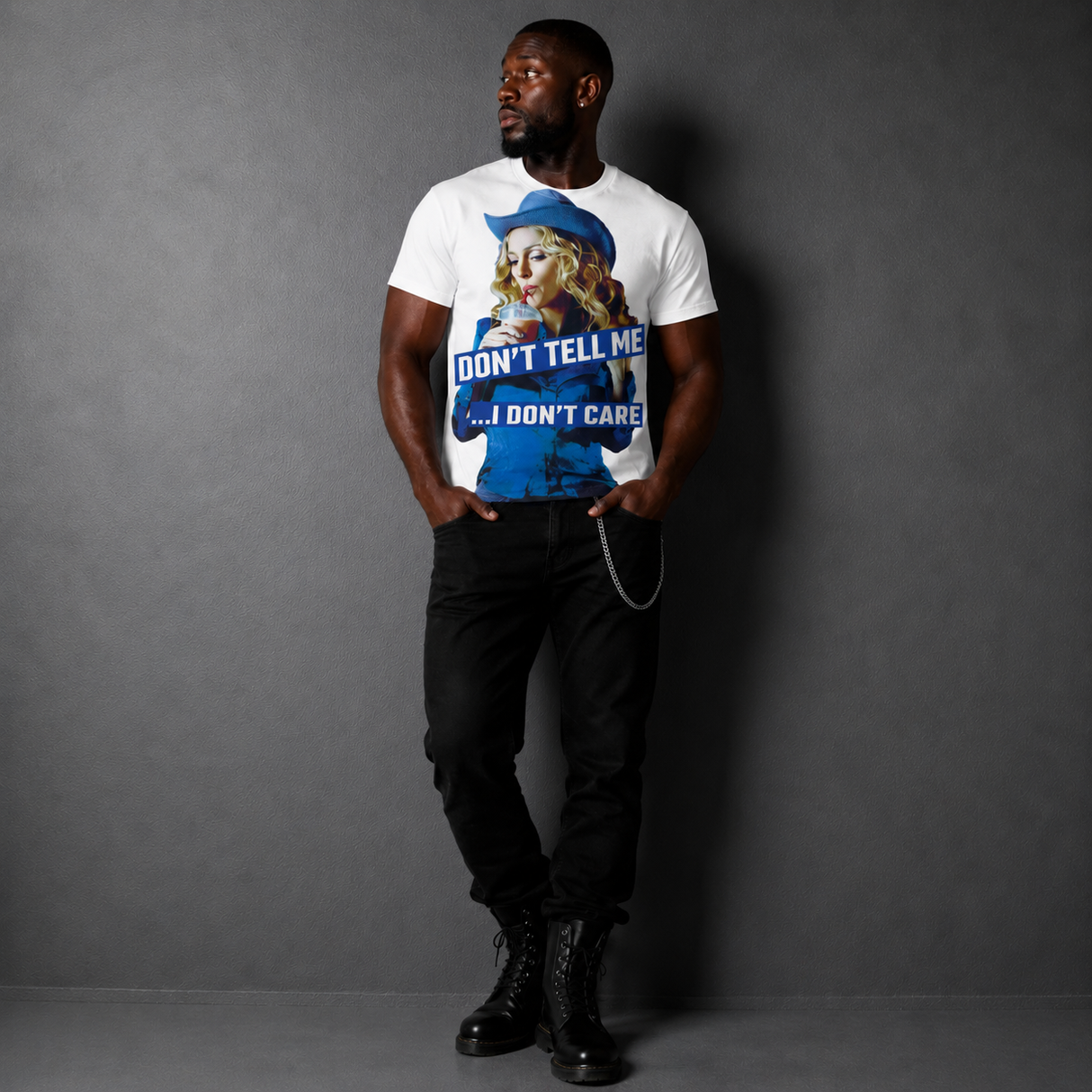 PWR T-Shirt MADONNA TELL ME White