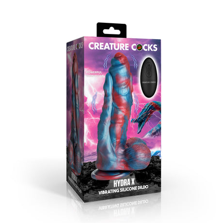 Creature Cocks Hydra X Vibrating Silicone Dildo 8.1 Inch