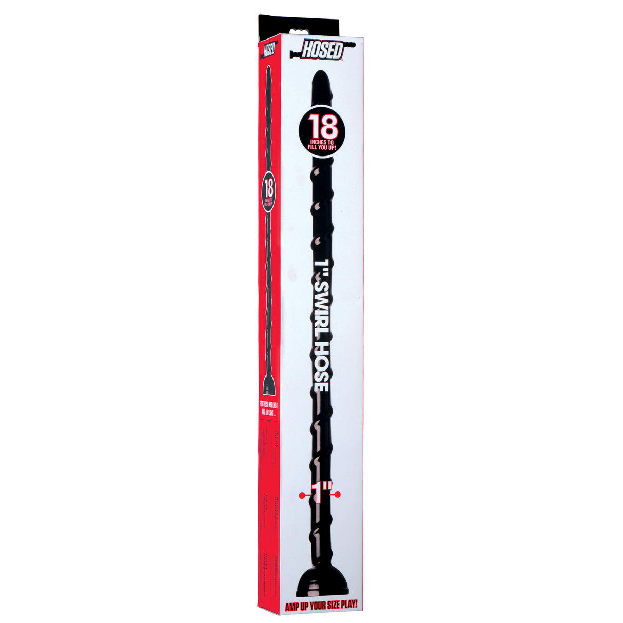 Hosed 1" Swirl Anal Snake 18 Inch