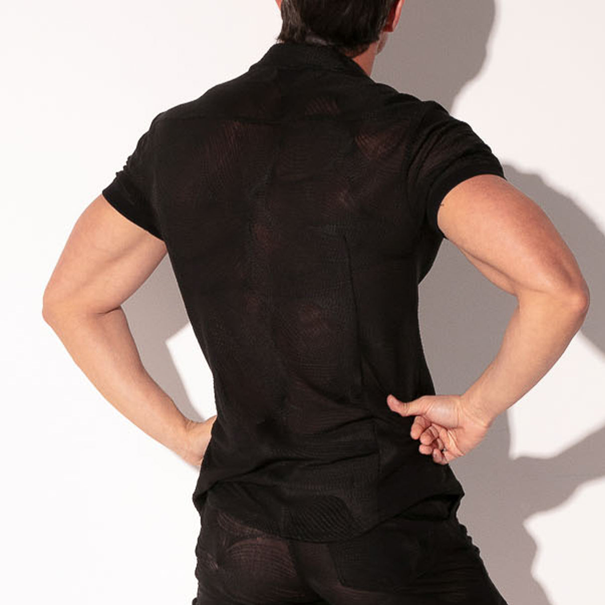 Code 22 Eclipse Embroidered Shirt Black