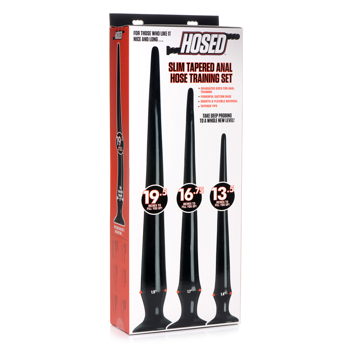 Hosed Slim Tapered Anal Hose Training Set