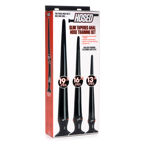 Hosed Slim Tapered Anal Hose Training Set