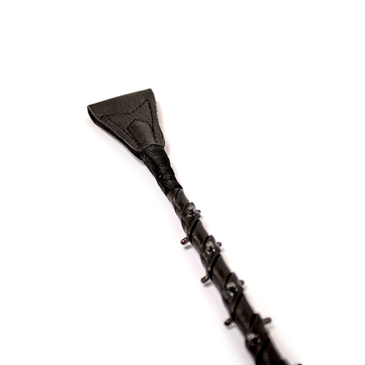 BRUTUS Leather Spiked Riding Crop