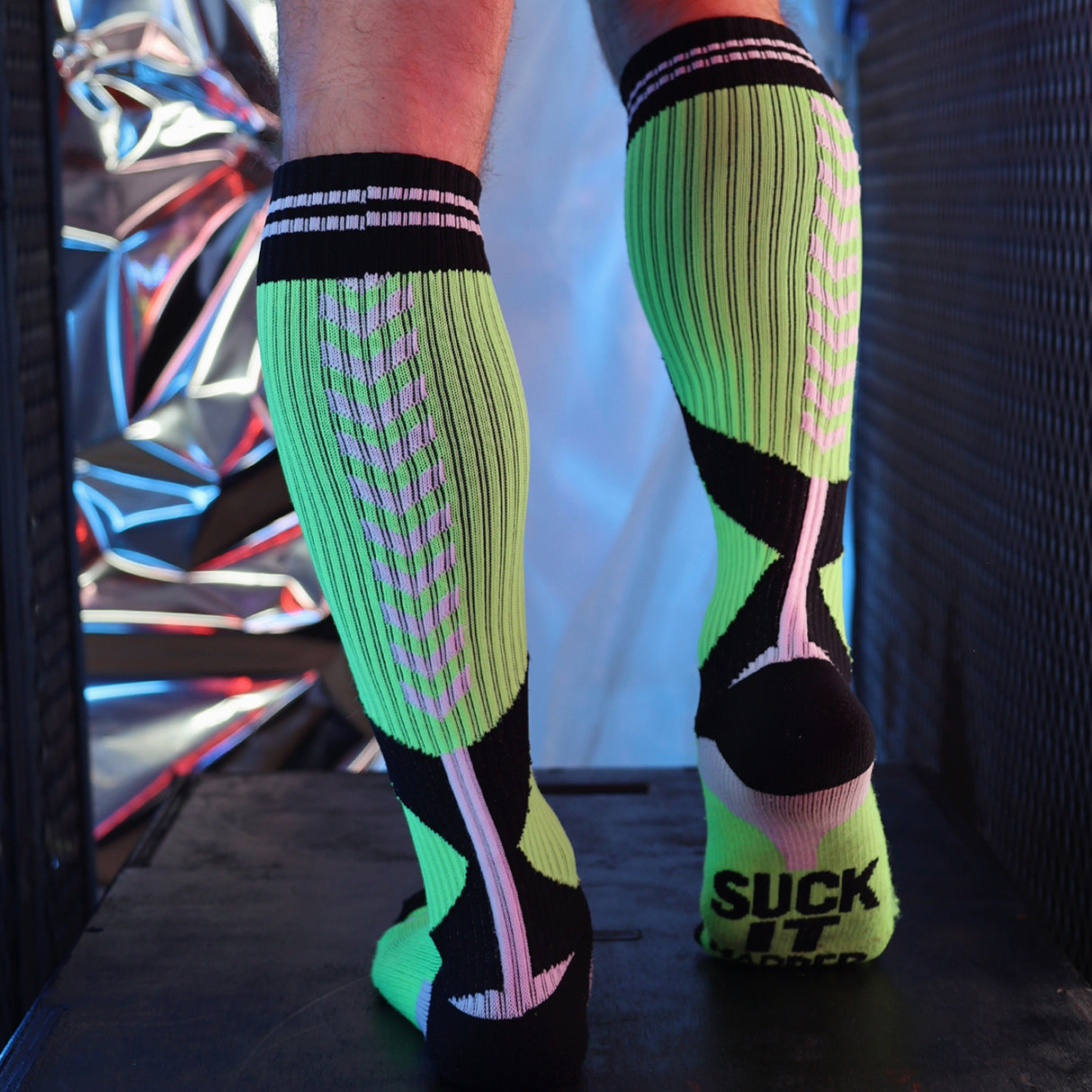 Breedwell Sucker Socks Neon Green
