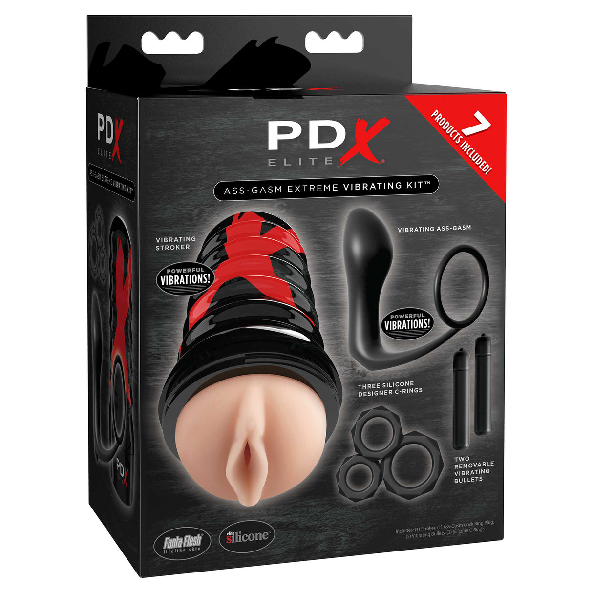 Pipedream PDX Elite Ass Gasm Extreme Vibrating Kit