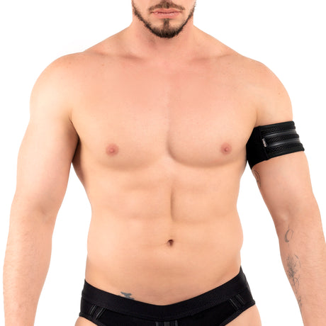 ROK Two Stripes Eco Bicep Band Black
