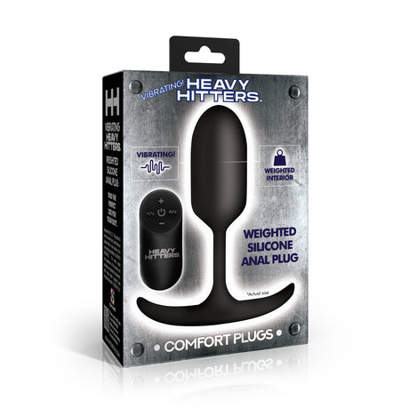 Heavy Hitters Vibrating Weighted Silicone Anal Plug Medium