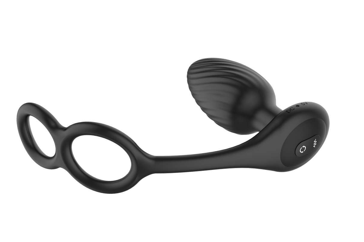 Nexus Tornado Rotating Plug with Cock & Ball Rings and Remote