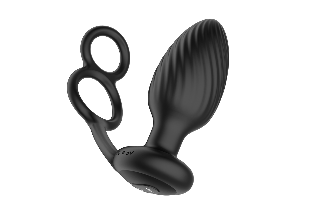 Nexus Tornado Rotating Plug with Cock & Ball Rings and Remote
