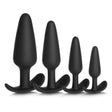 PLUG IT Silicone Anal Trainer Plug Set Black
