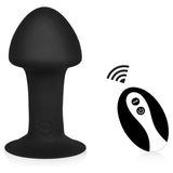 Command Mushroom Head Silicone Vibrating Butt Plug