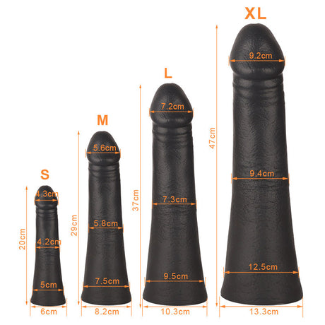 ruff GEAR Silicone DPXL Dildo 7.8 Inch