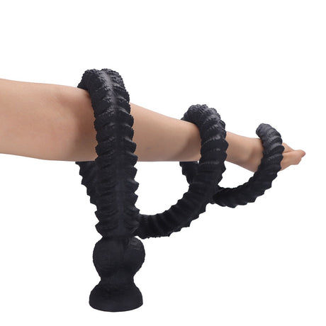 ELITE Liquid Silicone Spine Tickler Depth Trainer 35.4 Inch