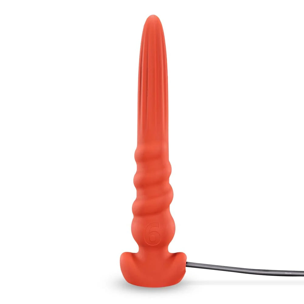 TOPPER Inflatable Stretch Training Anal Plug 14 Inch Red