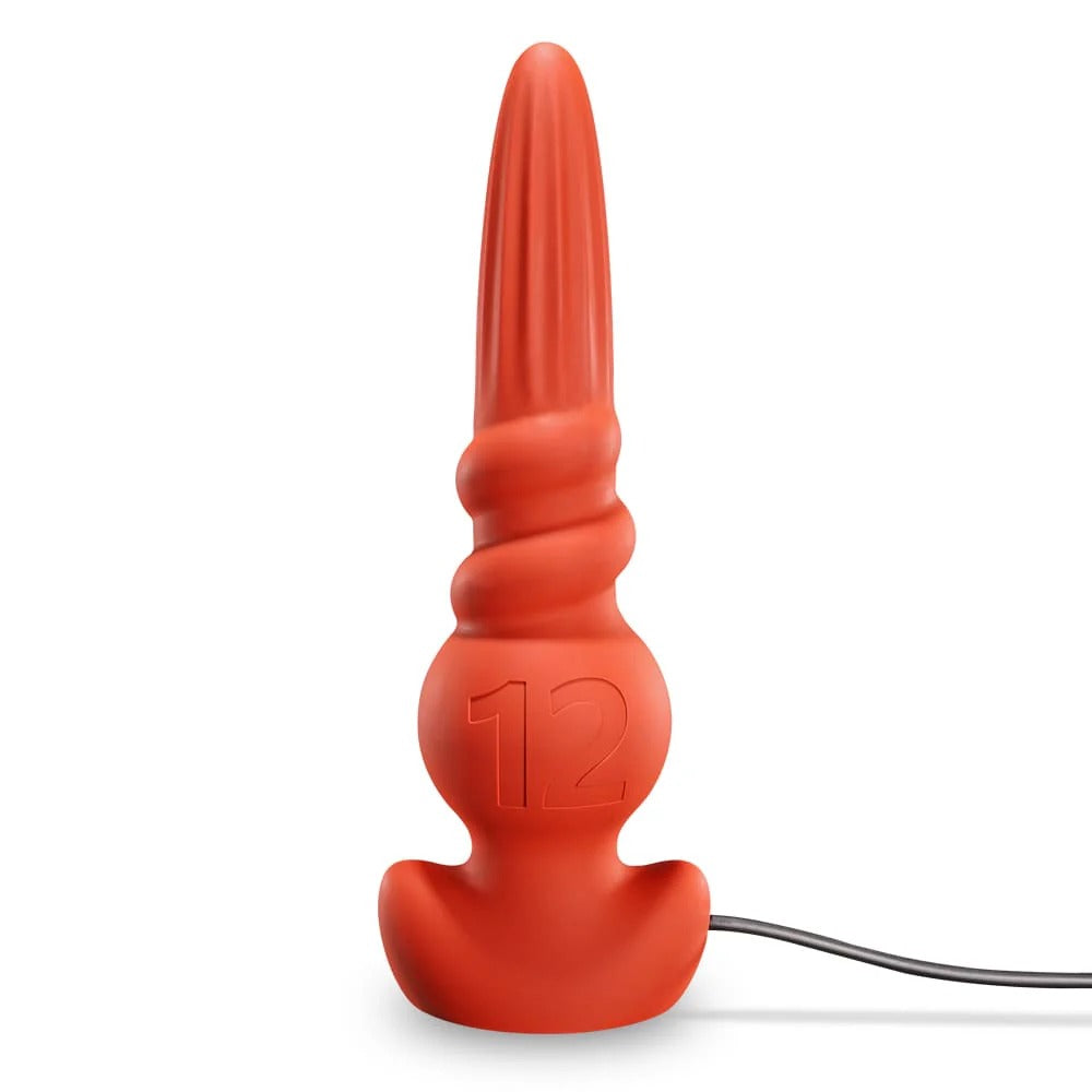 TOPPER Inflatable Stretch Training Anal Plug 17 Inch Red