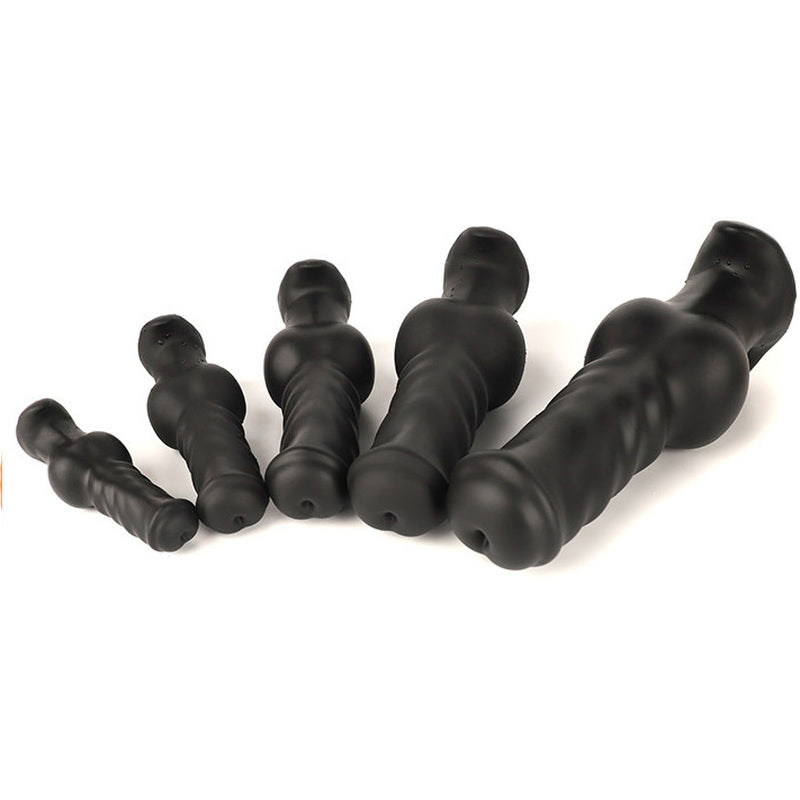 ELITE Liquid Silicone Canine Milker Plug Black 5.1 Inch