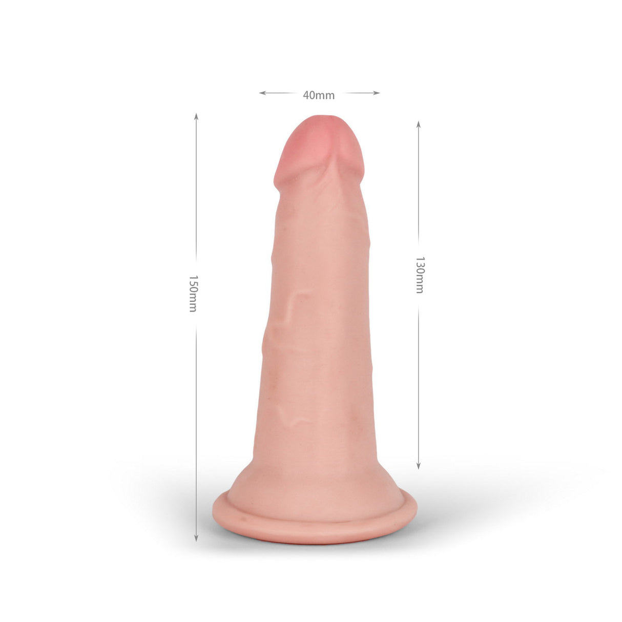 Knight Cock 3D Triple Density Dildo 6 Inch Light