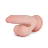 Knight Cock 3D Triple Density Dildo with Swinging Balls 7.5 Inch Light