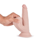 Knight Cock 3D Triple Density Dildo with Swinging Balls 7.5 Inch Light