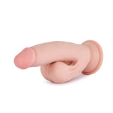 Knight Cock 3D Triple Density Dildo with Swinging Balls 8.5 Inch Light
