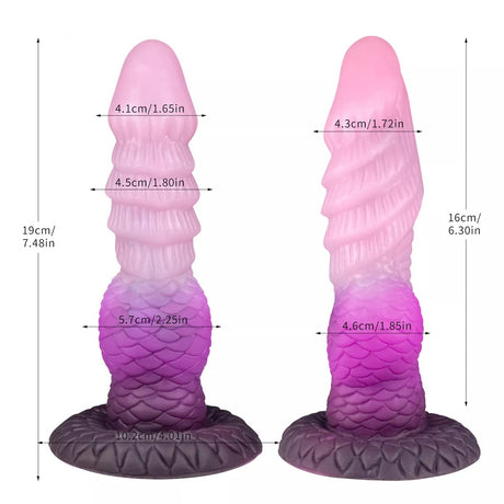 RG Fantasy Monster Dragon Inflatable Dildo Purple