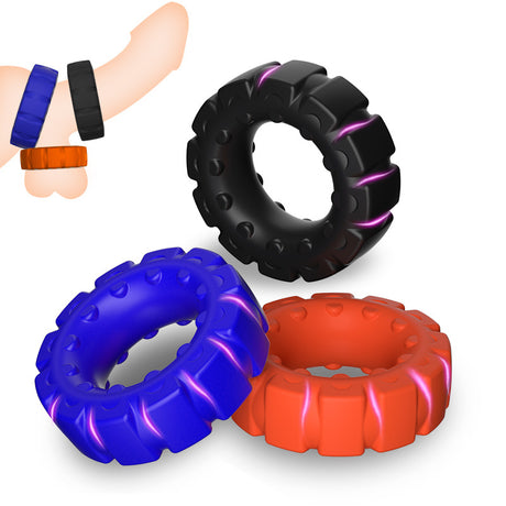 ruff GEAR Silicone Tread Ultimate Tire Cock Ring Orange