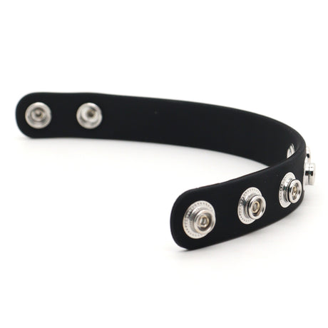 ruff GEAR Silicone Snap Adjustable Cock Ring Black
