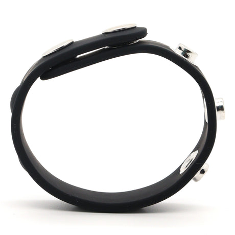 ruff GEAR Silicone Snap Adjustable Cock Ring Black