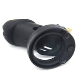 LOCK4D Origional Silicone Chastity Cock Cage Black L/XL
