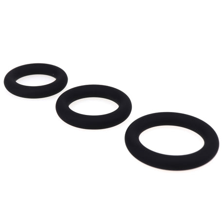 ruff GEAR Pure Silicone Stretch Cock Ring Set Purple