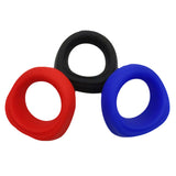 ELITE Liquid Silicone Bulge Cock Ring Blue
