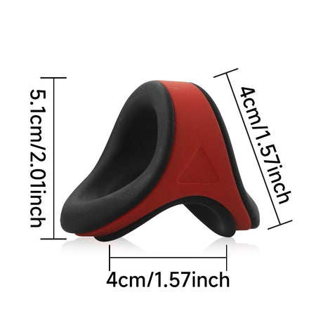 ruff GEAR Dual Core Cock & Ball Sling Black Red