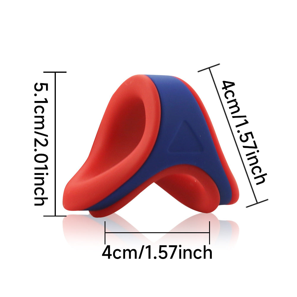 ruff GEAR Dual Core Cock & Ball Sling Red Dark Blue