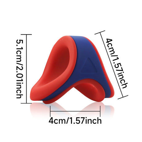 ruff GEAR Dual Core Cock & Ball Sling Red Dark Blue