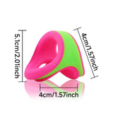 ruff GEAR Dual Core Cock & Ball Sling Rose Green