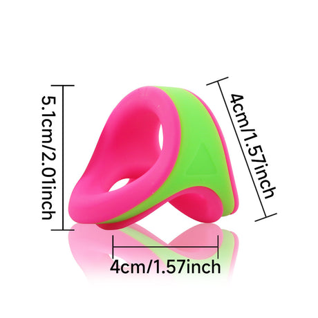 ruff GEAR Dual Core Cock & Ball Sling Rose Green