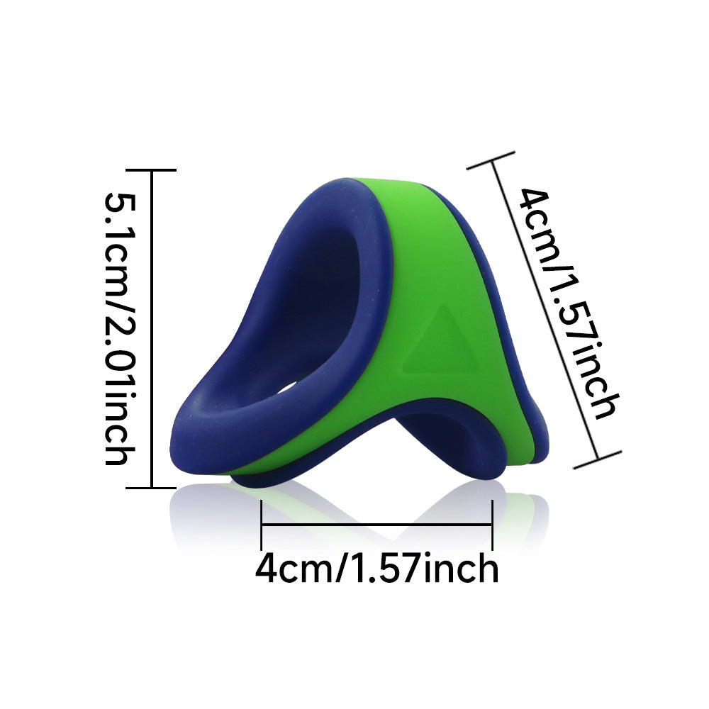 ruff GEAR Dual Core Cock & Ball Sling Dark Blue Green