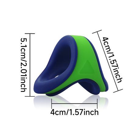 ruff GEAR Dual Core Cock & Ball Sling Dark Blue Green